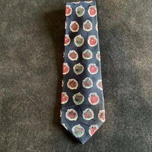 VTG Robert Talbott Silk Men's Neck Tie Best Of Class Blue Repeating Crest